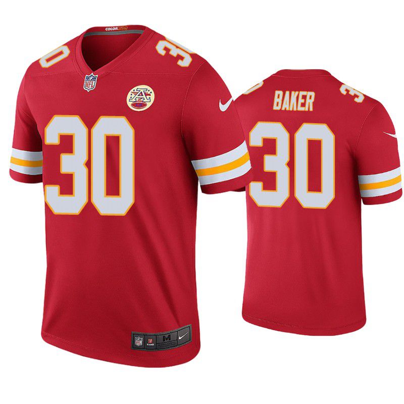 Men Kansas City Chiefs 30 Deandre Baker Nike Red Limited NFL Jersey